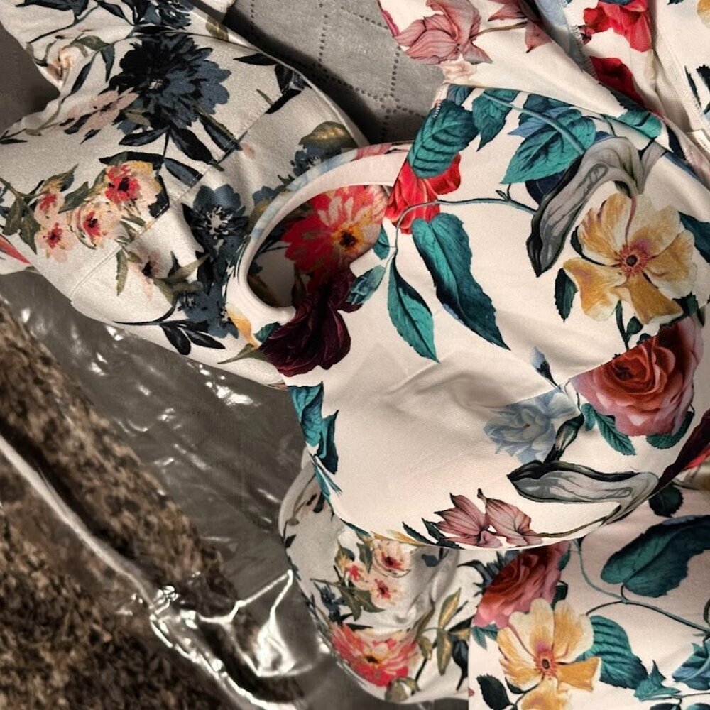 CACIQUE Lane Bryant Lightly Lined TShirt Bra Full Coverage Floral 42DD NWOT - Picture 3 of 10